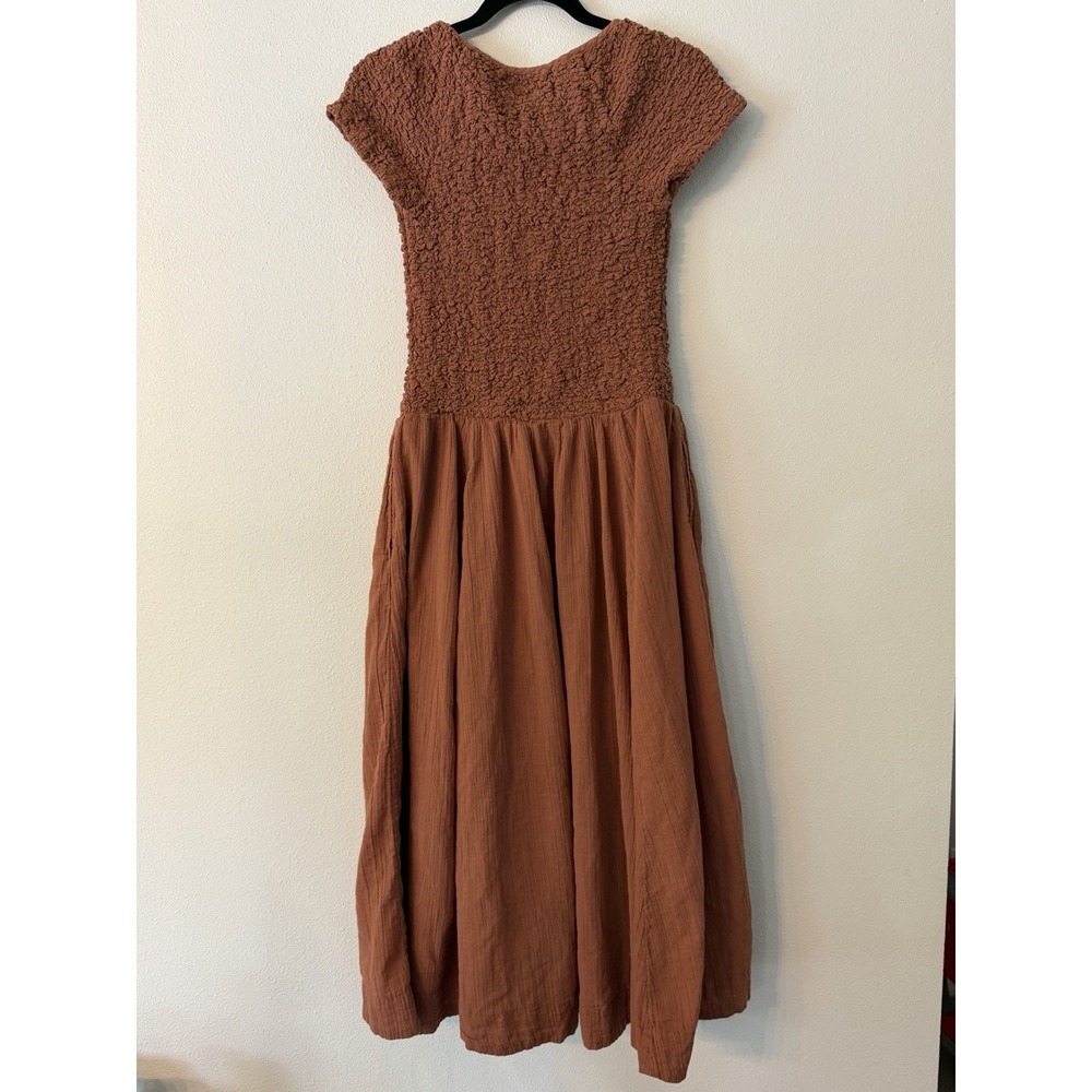 Free People Rust Brown Midi Dress - Picture 10 of 14